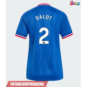 Lacne Ženy Futbalové dres Manchester United Diogo Dalot #2 2026-27 Krátky Rukáv - Preč